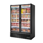 True FLM-54F~TSL01 - Freezer Merchandiser, two-section, (2) glass hinged doors, powder coated